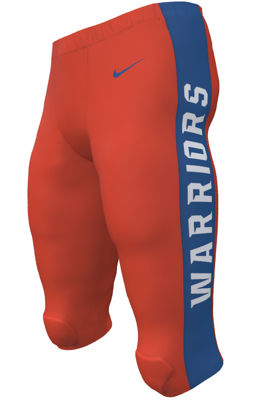 Orange Custom Nike Game Pants Drawstring